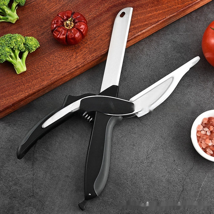 2-in-1 Multifunctional Kitchen Scissors – Detachable Stainless Steel Cutter for Food Preparation