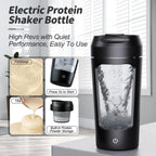 650ml usb electric protein shaker bottle automatic mixing bpa free rechargeable