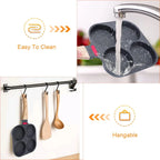 Egg Frying Pan Nonstick Coating Mini Skillet, Comfortable Handle, For Omelettes, Pancakes, And Hamburgers, Outdoor Camping