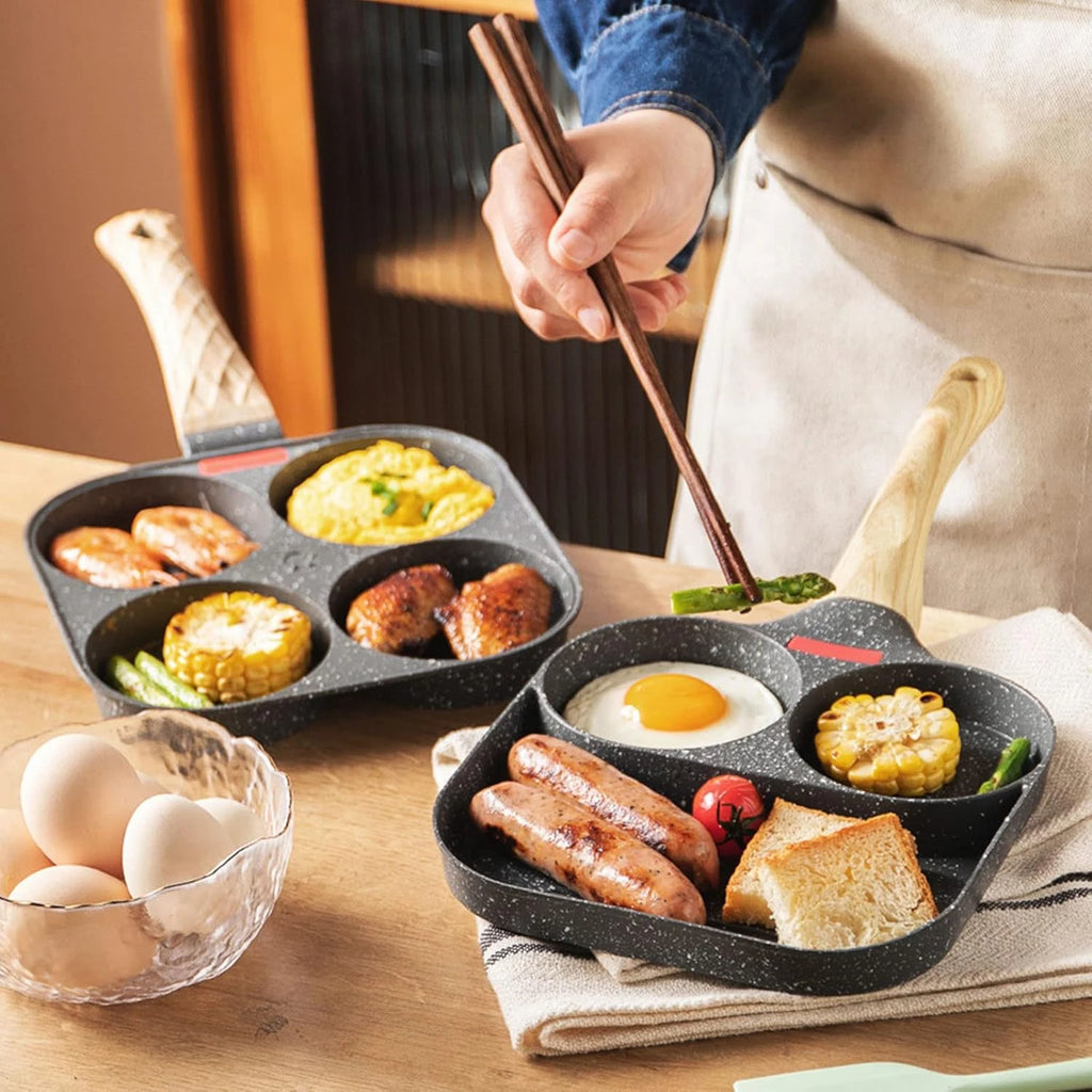 Egg Frying Pan Nonstick Coating Mini Skillet, Comfortable Handle, For Omelettes, Pancakes, And Hamburgers, Outdoor Camping
