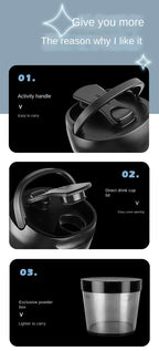 650ml usb electric protein shaker bottle automatic mixing bpa free rechargeable