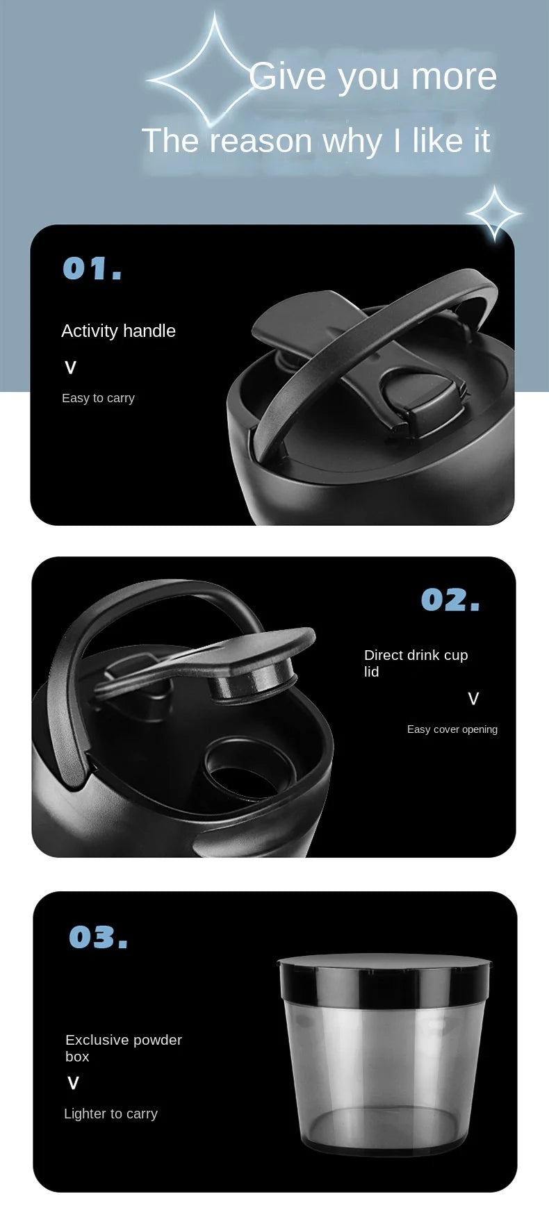 650ml usb electric protein shaker bottle automatic mixing bpa free rechargeable