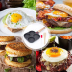 Egg Frying Pan Nonstick Coating Mini Skillet, Comfortable Handle, For Omelettes, Pancakes, And Hamburgers, Outdoor Camping