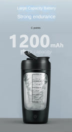 650ml usb electric protein shaker bottle automatic mixing bpa free rechargeable