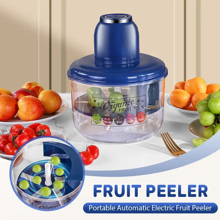 Automatic Fruit Peeler – Wireless USB Rechargeable Peeling Machine with Stainless Steel Blades