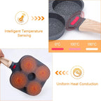 Egg Frying Pan Nonstick Coating Mini Skillet, Comfortable Handle, For Omelettes, Pancakes, And Hamburgers, Outdoor Camping