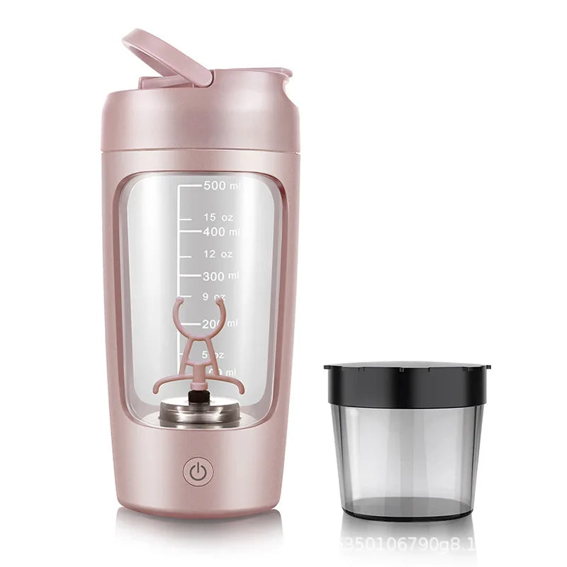 650ml usb electric protein shaker bottle automatic mixing bpa free rechargeable