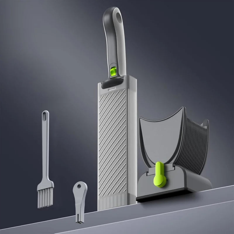 Fresh Meat Slicer for Home – Manual Stainless Steel Cutter with Adjustable Thickness (2mm/4mm), 17-Blade Precision Design