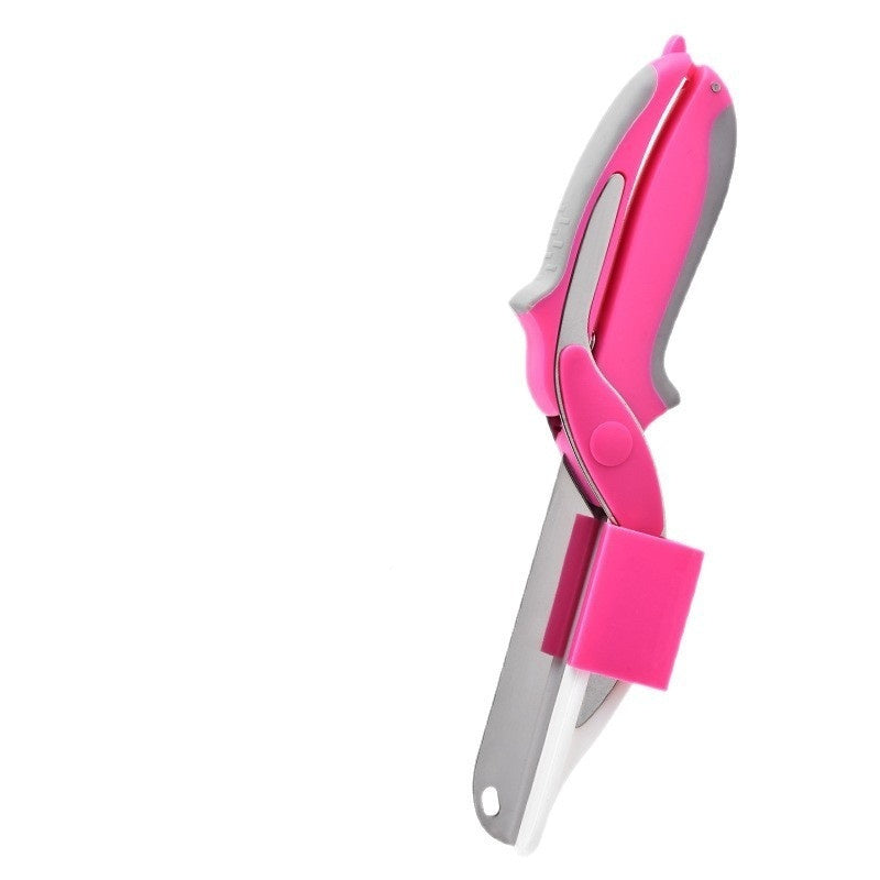 2-in-1 Multifunctional Kitchen Scissors – Detachable Stainless Steel Cutter for Food Preparation