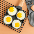 4 Hole Thickened Nonstick Egg Omelette Grilled Steak Cooking Pan Hamburger Bread Breakfast Maker Induction Cookware Omelet Pan